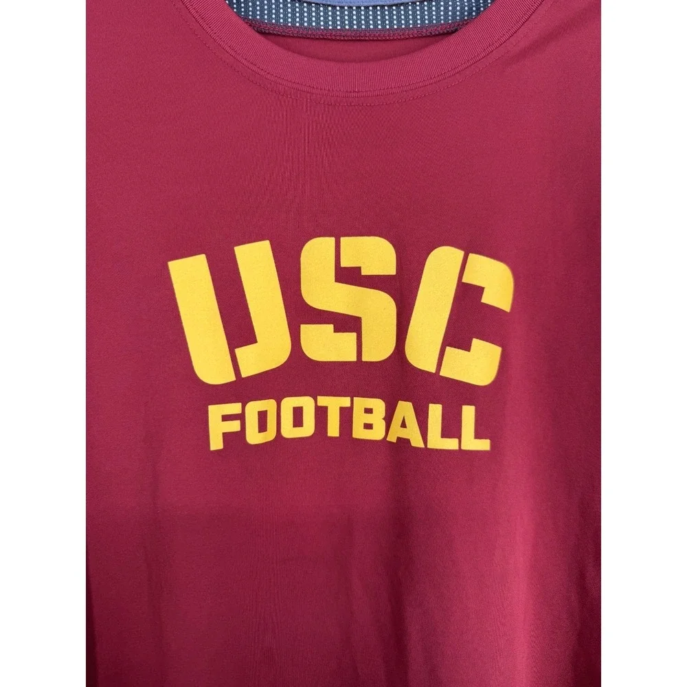 Nike USC Trojans Football T Shirt Mens 2XL Graphic Long Sleeve Performance Tee